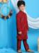 Picture of Taking Georgette Fire Brick Kids Kurta Pyjama