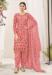 Picture of Marvelous Net Pink Straight Cut Salwar Kameez