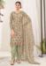 Picture of Enticing Net Tan Straight Cut Salwar Kameez