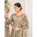 Picture of Fascinating Net Tan Straight Cut Salwar Kameez