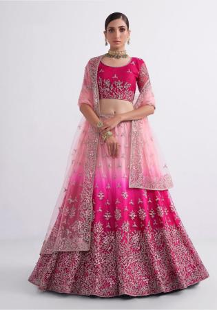 Picture of Appealing Net Rosy Brown Lehenga Choli