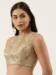 Picture of Alluring Silk Dark Khaki Designer Blouse