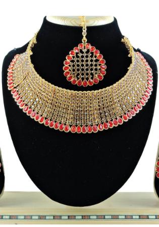 Picture of Grand Rosy Brown Necklace Set