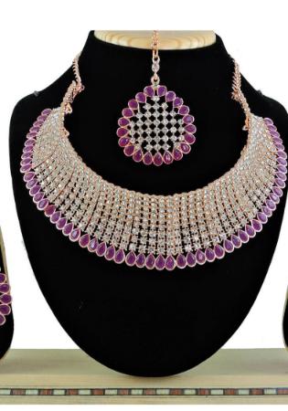 Picture of Shapely Plum Necklace Set