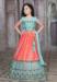 Picture of Appealing Georgette Tomato Kids Lehenga Choli