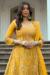 Picture of Grand Net Yellow Anarkali Salwar Kameez