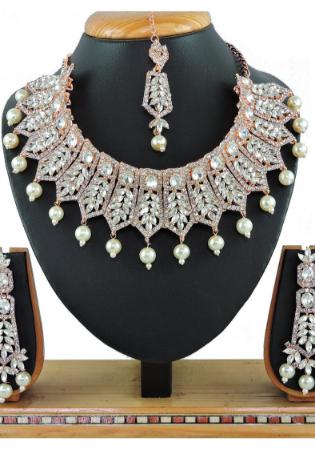 Picture of Statuesque Off White Necklace Set