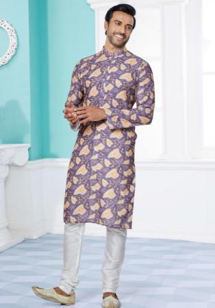 Picture of Enticing Silk Medium Orchid Kurtas