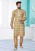 Picture of Marvelous Silk Dark Khaki Kurtas