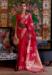 Picture of Elegant Organza Dark Red Saree