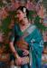 Picture of Good Looking Organza Teal Saree