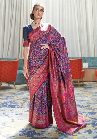 Picture of Amazing Silk Purple Saree