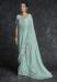 Picture of Excellent Organza Alice Blue Saree