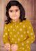 Picture of Fascinating Cotton Dark Golden Rod Kids Kurta Pyjama