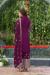 Picture of Sightly Georgette Purple Straight Cut Salwar Kameez