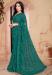 Picture of Well Formed Net Sea Green Saree