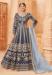 Picture of Taking Silk Indigo Anarkali Salwar Kameez