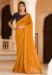 Picture of Good Looking Chiffon Dark Golden Rod Saree