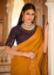 Picture of Good Looking Chiffon Dark Golden Rod Saree