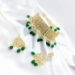 Picture of Taking Dark Green Necklace Set