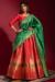 Picture of Shapely Silk Crimson Lehenga Choli