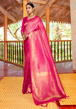 Picture of Statuesque Silk Light Coral Saree