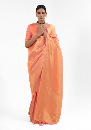 Picture of Grand Silk Light Coral Saree