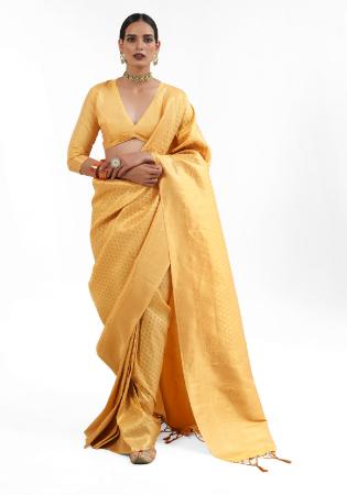 Picture of Amazing Silk Sandy Brown Saree