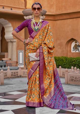 Picture of Splendid Silk Chocolate Saree