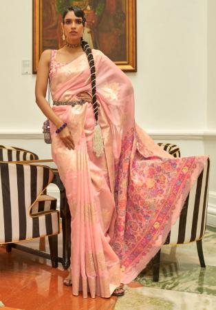 Picture of Appealing Silk Dark Salmon Saree