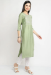 Picture of Rayon & Cotton Dark Sea Green Kurtis And Tunic