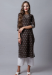 Picture of Graceful Cotton & Silk Brown Kurtis And Tunic