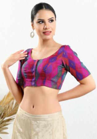 Picture of Beauteous Chiffon Medium Violet Red Designer Blouse