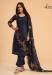 Picture of Georgette Dim Gray Straight Cut Salwar Kameez