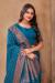 Picture of Pretty Silk Teal Saree