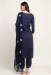 Picture of Sightly Cotton Navy Blue Readymade Salwar Kameez