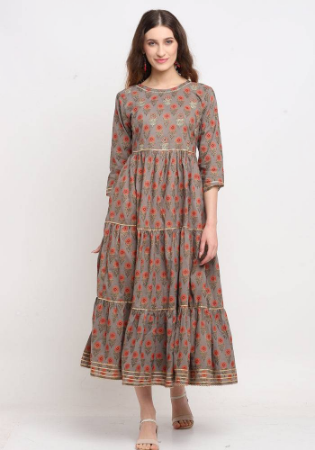 Picture of Amazing Cotton Dim Gray Kurtis & Tunic