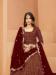 Picture of Classy Georgette Maroon Anarkali Salwar Kameez