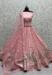 Picture of Good Looking Net Rosy Brown Lehenga Choli