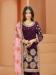 Picture of Shapely Silk Purple Straight Cut Salwar Kameez