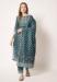 Picture of Chiffon Dark Slate Grey Straight Cut Salwar Kameez