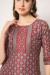 Picture of Chiffon Indian Red Straight Cut Salwar Kameez