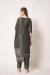 Picture of Chiffon Dark Olive Green Straight Cut Salwar Kameez