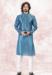 Picture of Admirable Silk Cadet Blue Kurtas