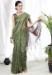 Picture of Appealing Linen Dark Sea Green Saree