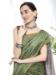 Picture of Appealing Linen Dark Sea Green Saree