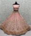 Picture of Wonderful Net Rosy Brown Lehenga Choli