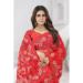 Picture of Enticing Chiffon & Georgette & Net Fire Brick Saree