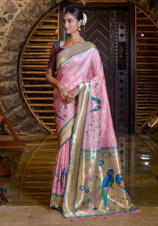 Picture of Grand Silk Thistle Saree