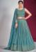 Picture of Magnificent Georgette Cadet Blue Lehenga Choli